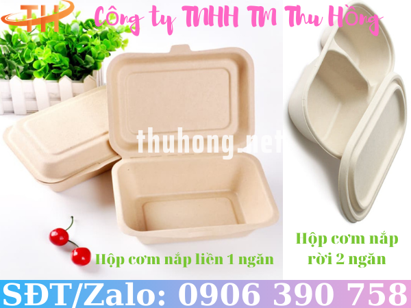 Hộp cơm bã mía dùng 1 lần