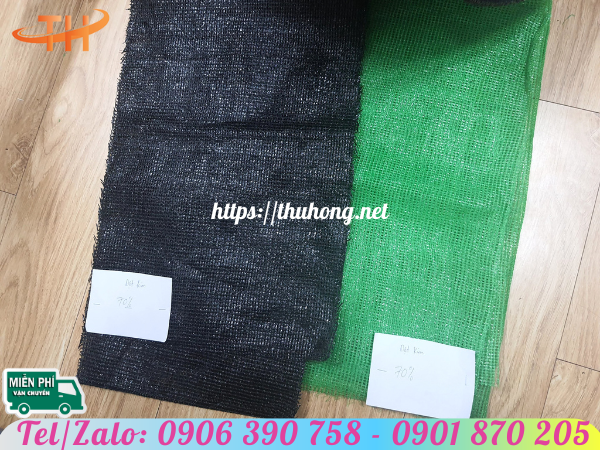 Lưới che nắng dệt kim màu đen và xanh Lưới che nắng dệt kim màu đen và xanh
