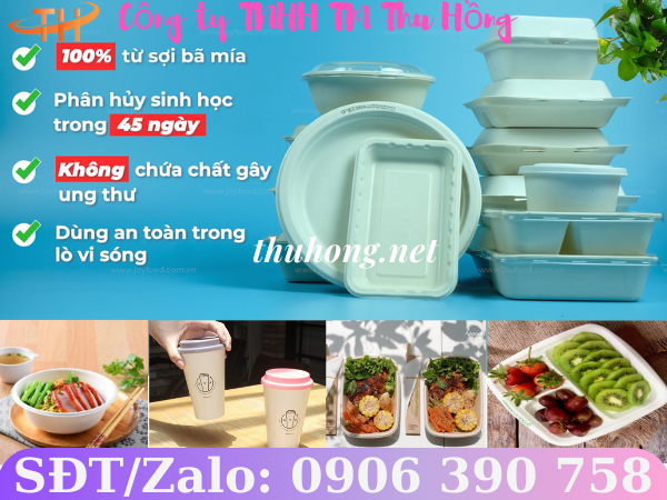 Đồ dùng 1 lần từ bã mía