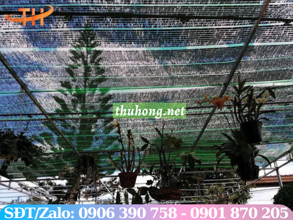 Lưới che nắng che vườn lan