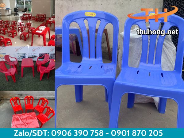 Bàn ghế nhựa được sử dụng rộng rãi trong đời sống