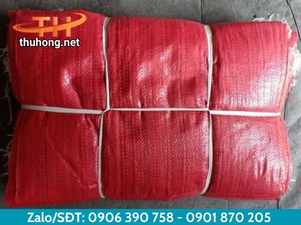 Bao đựng xơ dừa màu đỏ 50x84cm Bao đựng xơ dừa màu đỏ 50x84cm