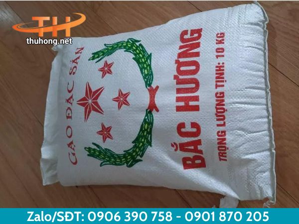 Bao gạo in logo 10kg Bao gạo in logo 10kg