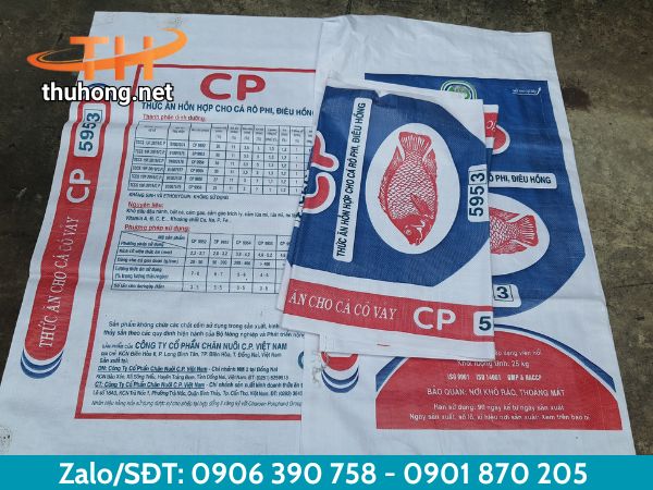 Bao in logo đựng thức ăn chăn nuôi Bao in logo đựng thức ăn chăn nuôi