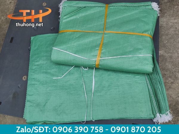 Bao tải dệt màu xanh 50x70cm giá rẻ Bao tải dệt màu xanh 50x70cm giá rẻ