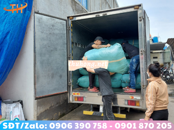 bao tải đóng bao tay, quéo vải