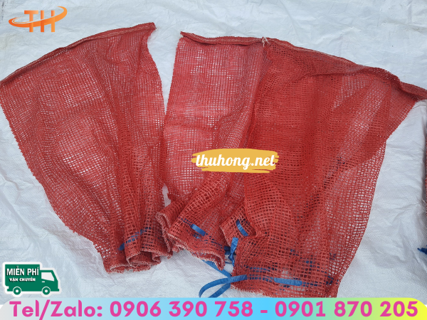 bao tải lưới có dây rút tiện lợi