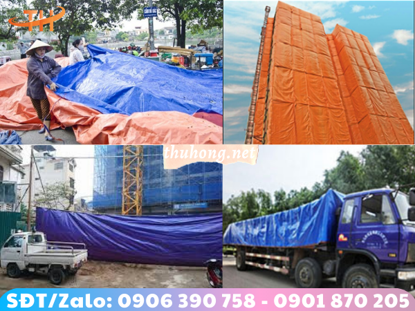 Ứng dụng bạt nhựa xanh cam