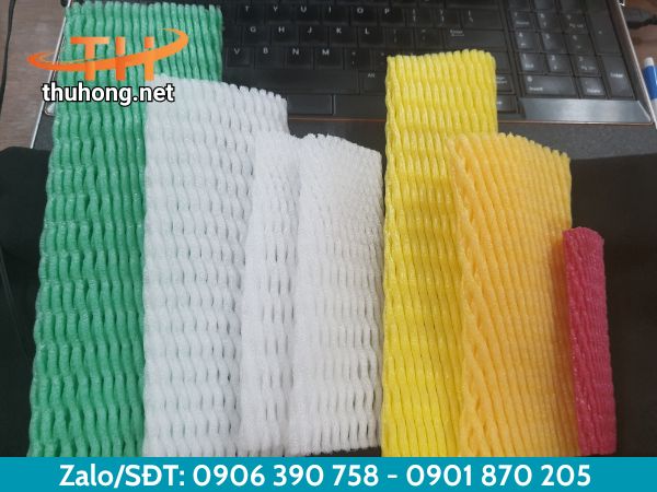 Đa dạng màu sắc kích cỡ lưới xốp trái cây Đa dạng màu sắc kích cỡ lưới xốp trái cây