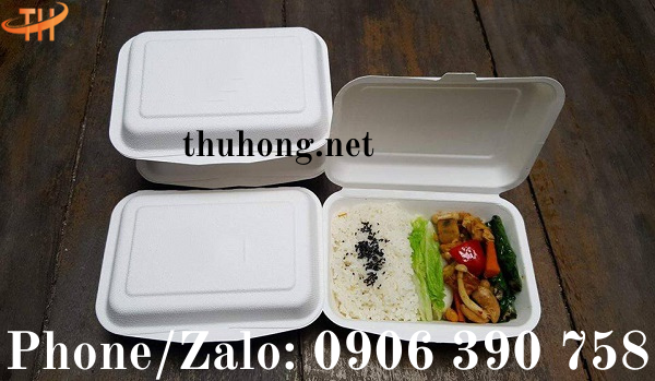 hộp cơm bã mía dùng một lần