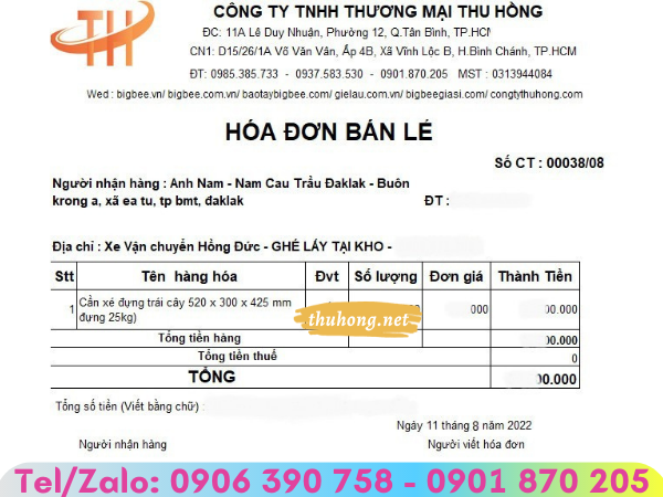 đơn hàng 500 cần xé nhựa