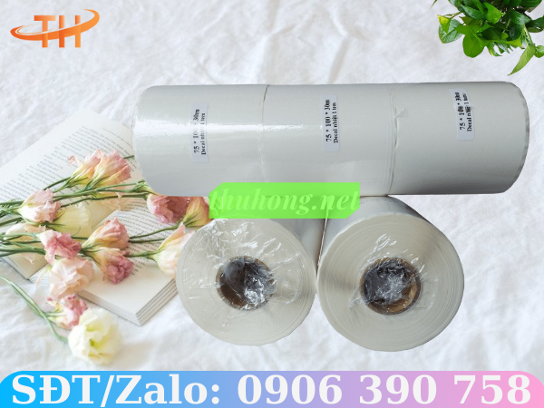 Giấy decal nhiệt 1 tem 75 x100x30m
