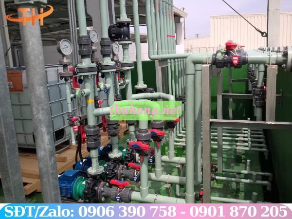 Hệ thống dẫn nước dùng van khóa 1 chiều