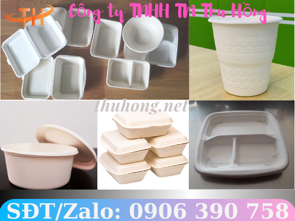 Hộp đựng thức ăn 1 lần từ bã mía