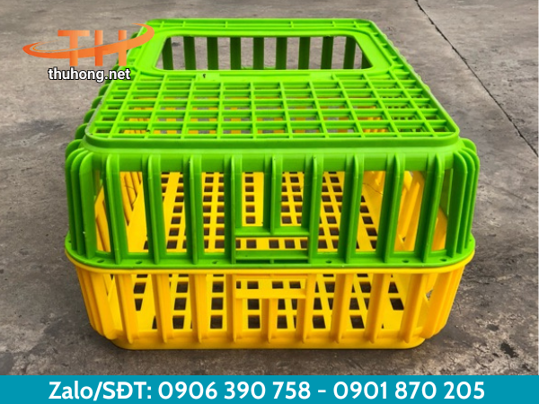 Lồng nhựa đựng gà bền chắc chắn Lồng nhựa đựng gà bền chắc chắn