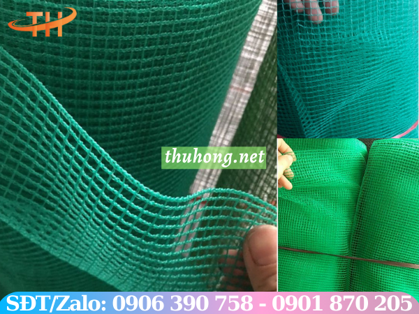 Lưới cước nhựa màu xanh ô vuông