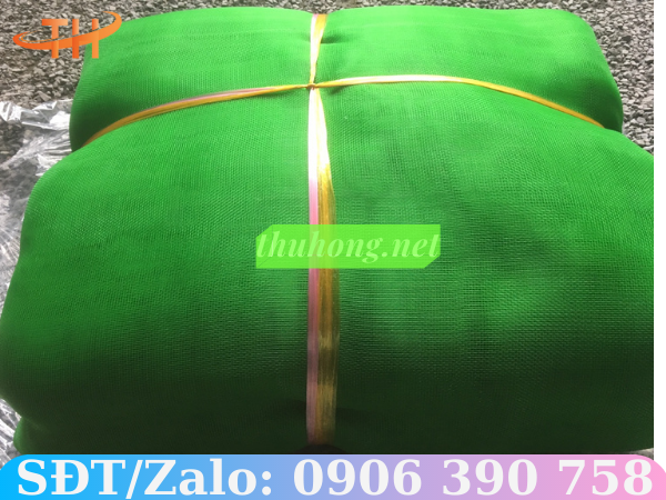 Lưới bao che công trình màu xanh lá
