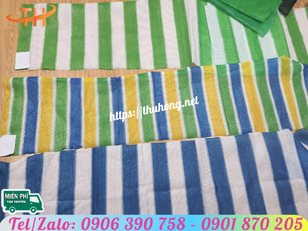 Lưới dệt kim kẻ sọc nhiều màu Lưới dệt kim kẻ sọc nhiều màu