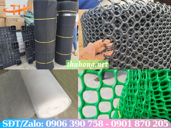 lưới nhựa mắt cáo đa dạng màu sắc