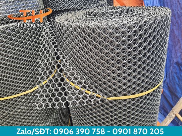 Lưới nhựa cứng mắt cáo màu đen Lưới nhựa cứng mắt cáo màu đen
