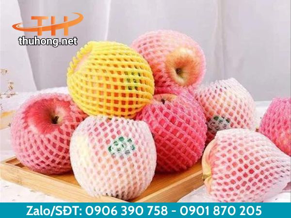 Lưới xốp bọc phù hợp với nhiều loại hoa quả Lưới xốp bọc phù hợp với nhiều loại hoa quả
