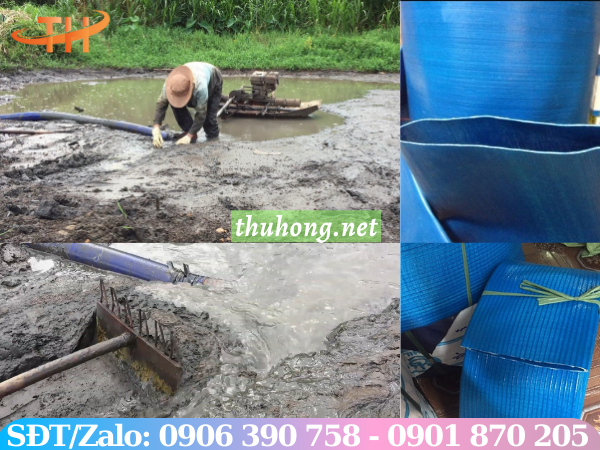 Ống vải bạt chuyên dùng hút bùn
