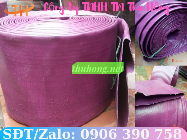 Ống vải bạt cốt dù màu tím