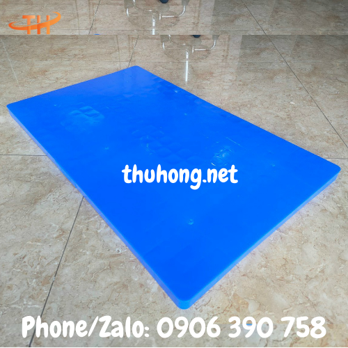 pallet nhựa mặt bít xanh