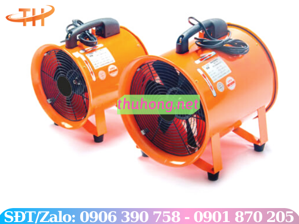 Quạt hút công nghiệp xách tay màu vàng