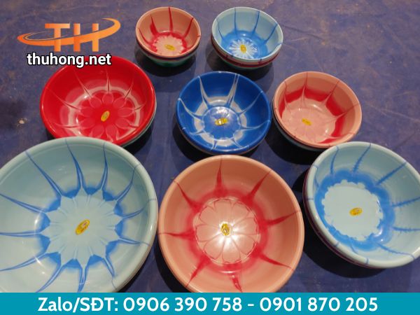 Thau nhựa nhiều màu đủ kích thước giá rẻ Thau nhựa nhiều màu đủ kích thước giá rẻ
