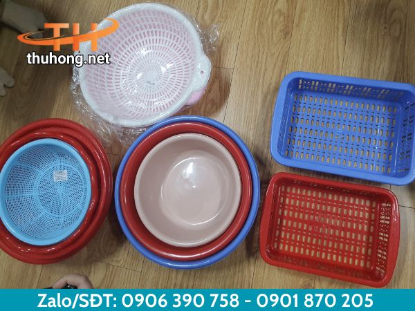Rổ nhựa vuông, rổ nhựa tròn nhiều màu đủ kích thước Rổ nhựa vuông, rổ nhựa tròn nhiều màu đủ kích thước