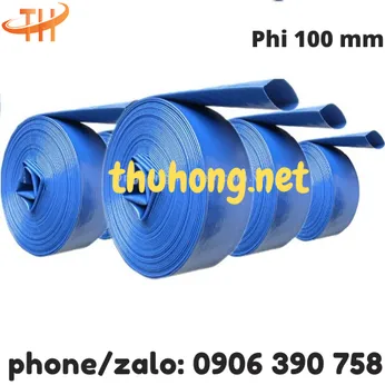 ỐNG VẢI BẠT CỐT DÙ MÀU XANH PHI 100MM