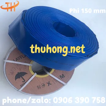 ỐNG VẢI BẠT CỐT DÙ MÀU XANH PHI 150MM