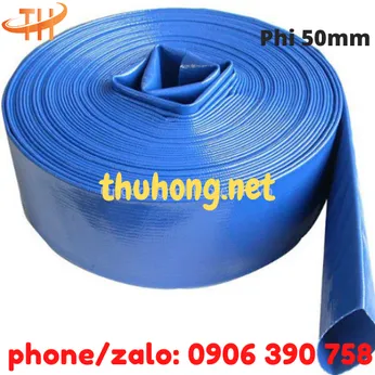 ỐNG VẢI BẠT CỐT DÙ MÀU XANH PHI 50MM