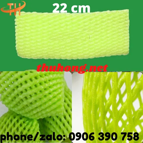 LƯỚI XỐP BỌC TRÁI CÂY 15CM MÀU XANH