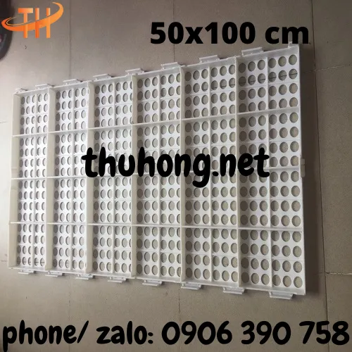 SÀN NHỰA NUÔI GÀ VỊT DÊ 50x100 LỖ TRÒN