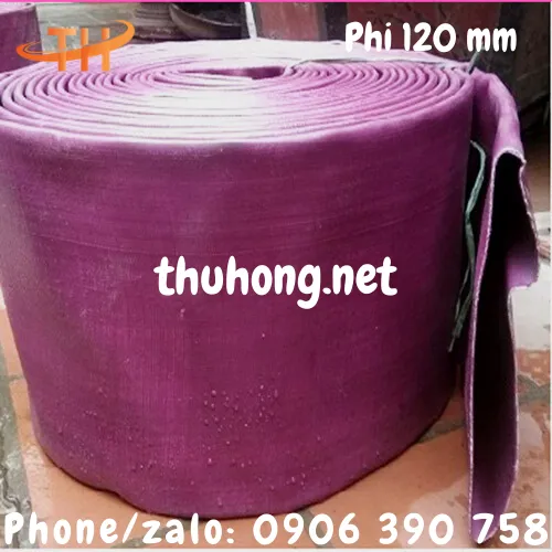 ỐNG VẢI BẠT CỐT DÙ MÀU TÍM PHI 120