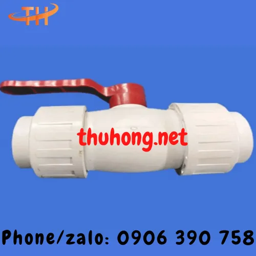 VAN BI NHỰA RẮC CO GẠT 2 ĐẦU