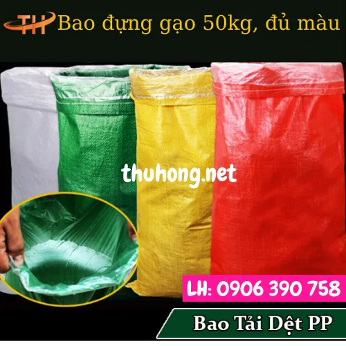 Bao tải pp đựng lúa gạo, nông sản