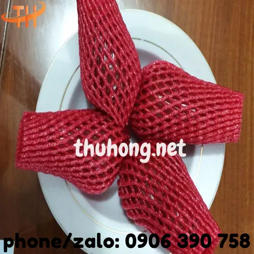 LƯỚI XỐP BỌC TRÁI CÂY 22CM MÀU ĐỎ