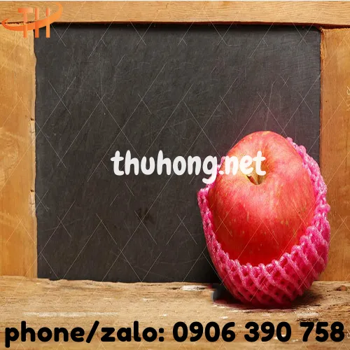 LƯỚI XỐP BỌC TRÁI CÂY 22CM MÀU ĐỎ