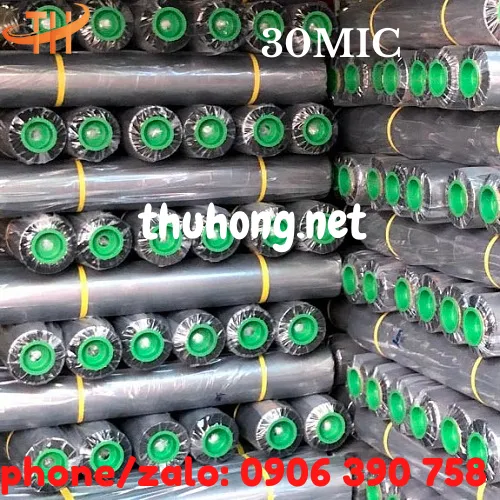 MÀNG PHỦ NÔNG NGHIỆP PE ĐEN 30 MIC