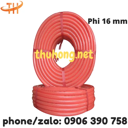 ỐNG NHỰA LƯỚI DẺO PVC PHI 16 ĐỎ