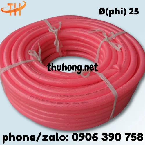 ỐNG NHỰA LƯỚI DẺO PVC ĐỎ PHI 25