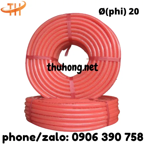 ỐNG NHỰA LƯỚI DẺO PVC PHI 20 ĐỎ