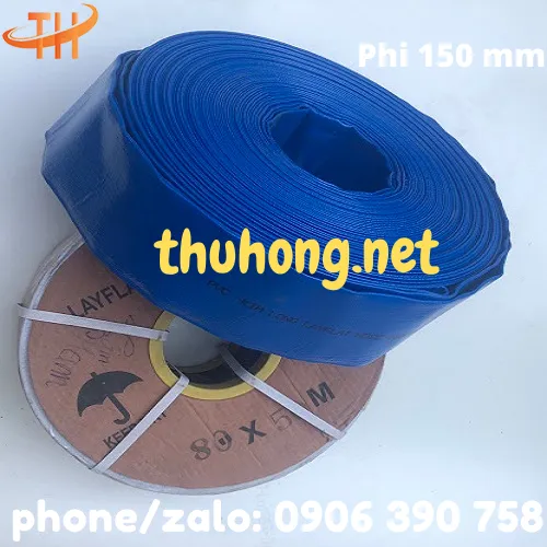 ỐNG VẢI BẠT CỐT DÙ MÀU XANH PHI 150MM