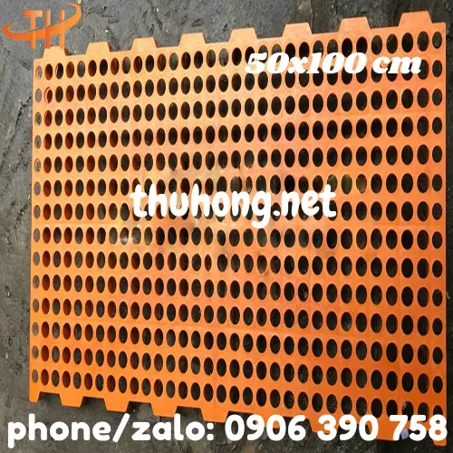 SÀN NHỰA NUÔI GÀ VỊT DÊ 50x100 LỖ TRÒN