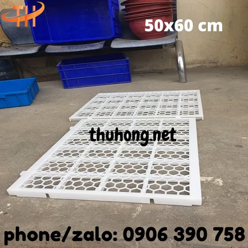 SÀN NHỰA NUÔI GÀ VỊT DÊ MẪU MỚI 50x60 LỖ LỤC GIÁC