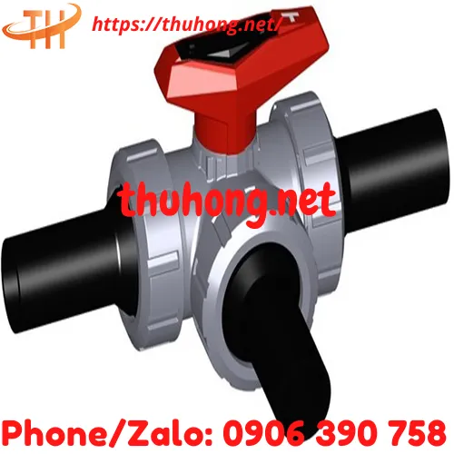 VAN BI NHỰA 3 NGÃ PVC