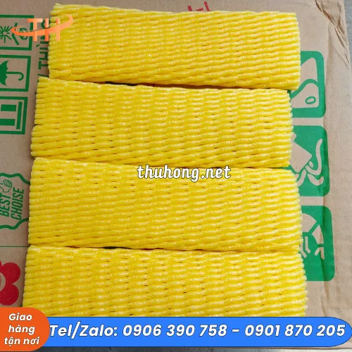 LƯỚI XỐP BỌC TRÁI CÂY 15CM MÀU VÀNG